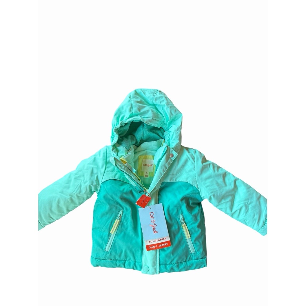 Cat & Jack All Weather 3-In-1 Jacket Toddler Size 2T